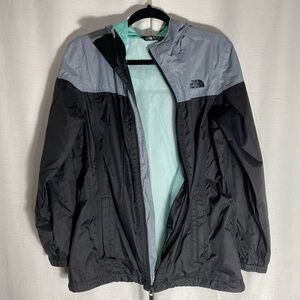 North Face Girls/Filles Fleece Gray & Black Jacket Size XL 18